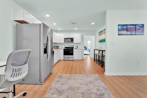 Brand New fully stocked kitchen. Brand new appliances. Central A/c & Heating.