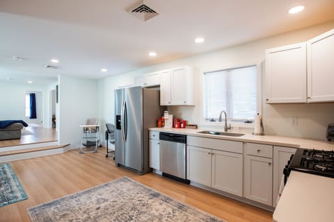 Fully equipped kitchen. Brand New appliances. Ready to make your meals at home.