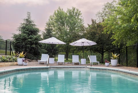 Relax in the pool side lounge chairs and take in the expanse of the outdoors.