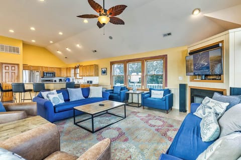 Top-Level Living Room with Deck Access