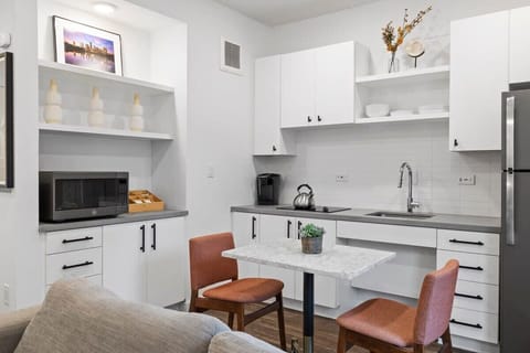 Dining area and kitchenette