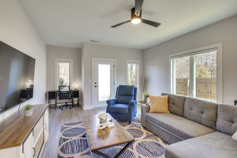 Durham Vacation Rental | 3BR | 3BA | 1,800 Sq Ft | Stairs Required