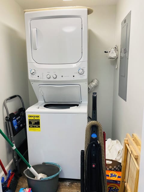 Washer, dryer and iron provided