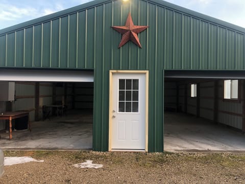 Store your toys in our pole barn