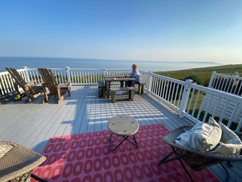 Seaview Balcony with views over the Dorset Jurassic Coastline, Lulworth Cove, Durdle Door & Portland