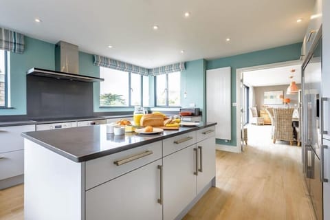 Kitchen at Seamist, Watergate Bay, Cornwall