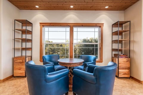 Breakout meeting table in upstairs living area