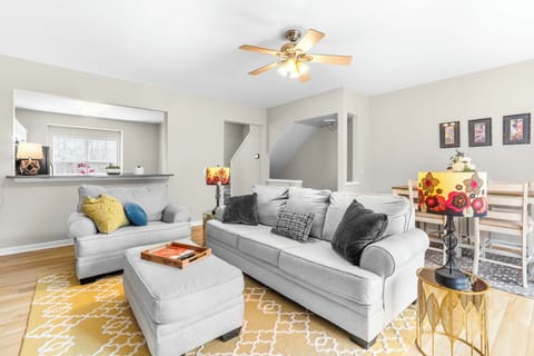 Make yourself at home! A warm, inviting space designed for both comfort and fun.