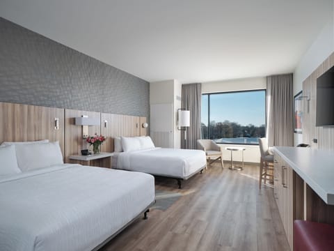 Standard Double Room, 2 Queen Beds, Transfer Shower | Desk, laptop workspace, free WiFi