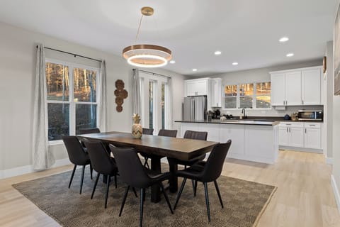 Dining Room into Fully Stocked Kitchen