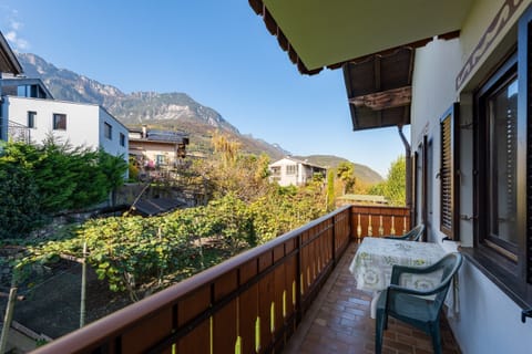 Balcony with a view of the mountains