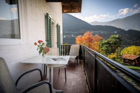 Balcony with a view of the mountains