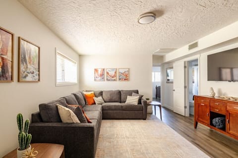 Sofa with Queen size Sofa Bed, 55 inch TV