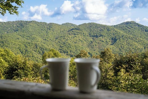 Morning coffee on the wraparound deck = perfection. 