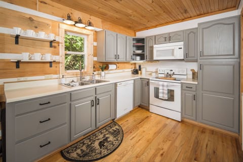 The kitchen is fully stocked!