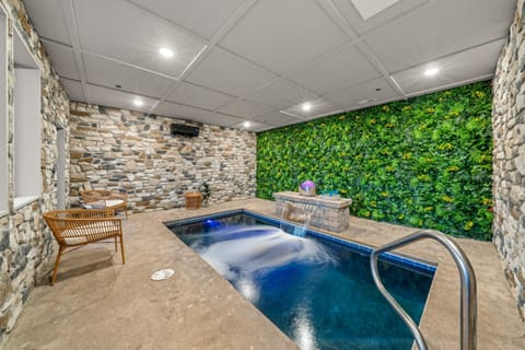Dive into the heated indoor swimming pool for year-round relaxation and fun.
