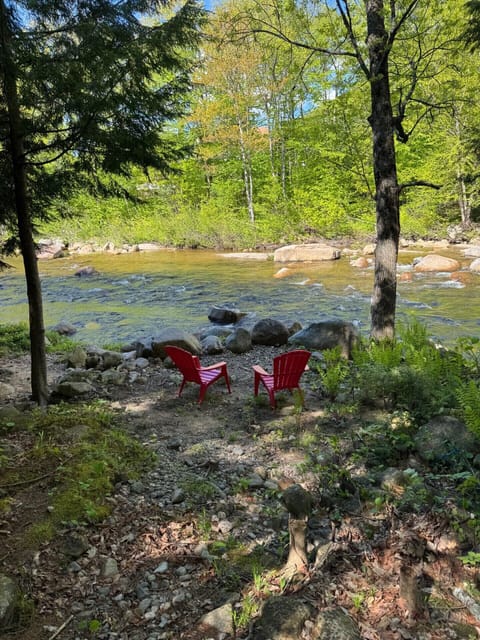 seating by the river