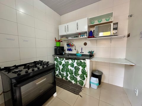 Fridge, microwave, oven, cookware/dishes/utensils