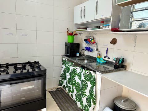 Fridge, microwave, oven, cookware/dishes/utensils