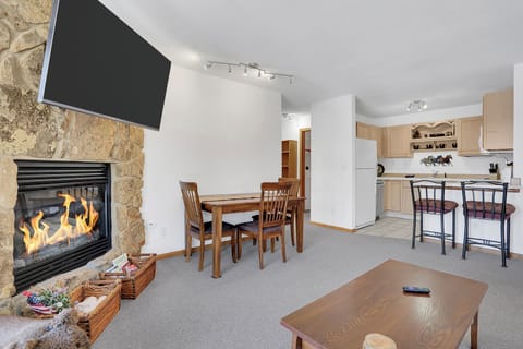 Gas fireplace in living room
