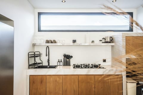 Villa, 2 Bedrooms, Private Pool | Private kitchen | Fridge, microwave, stovetop, electric kettle