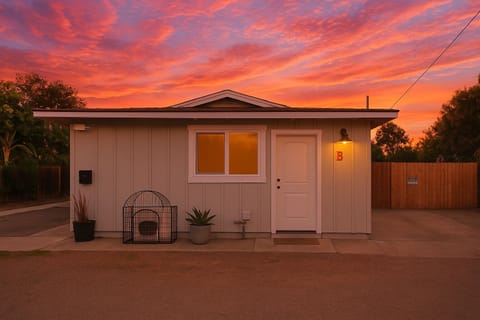Charming exterior of this relocation rental in El Monte—peaceful & welcoming.