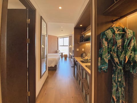 Inside the apartment
