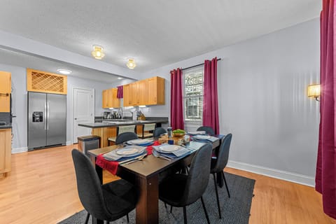 Dining area and kitchen
