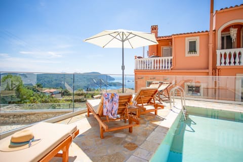 Sea views from the pool area