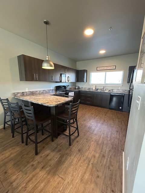 Modern kitchen with island; perfect for meal prep and socializing.