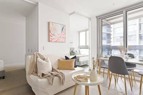 A cozy living and dining.
