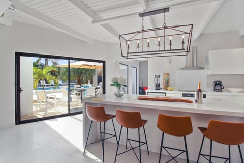 Luxury Villa, Partial Ocean View | Private kitchen | Electric kettle, toaster