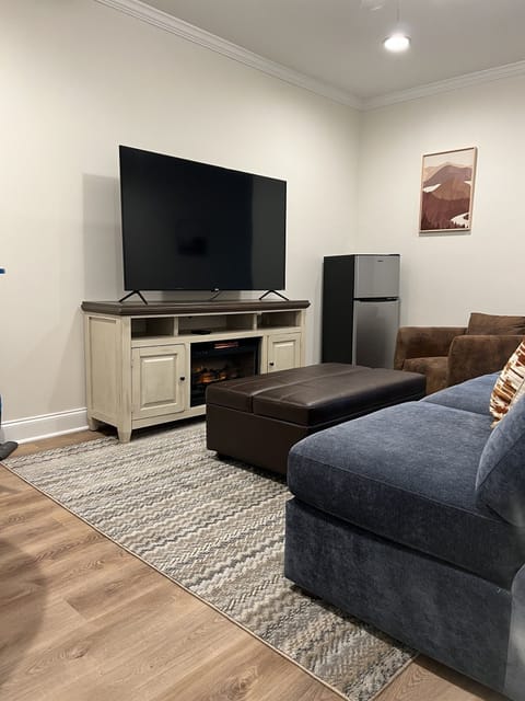 Lower Level Media Room with Electric Fireplace