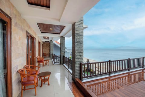 Deluxe Double Room, Balcony, Sea View | Terrace/patio