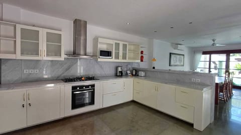 Luxury Villa, Balcony, Pool View | Private kitchen | Electric kettle, toaster