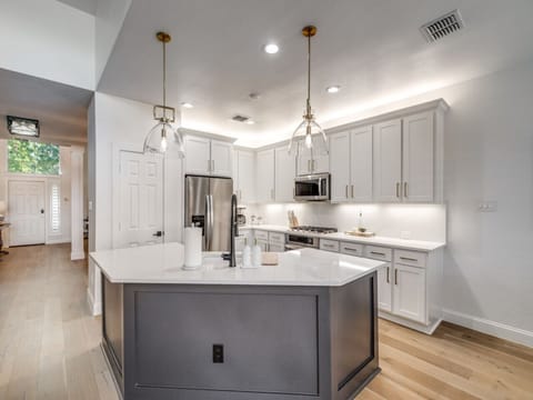 Fully stocked kitchen with pantry