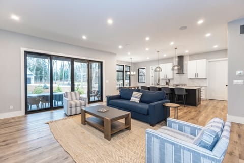 Open-concept living room and kitchen perfect for gathering