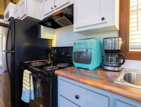 Casa Vega’s open kitchen offers ample storage & all the comforts of home