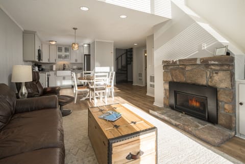 Cozy Living Room with Gas Fireplace