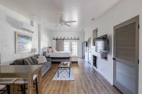 King Size Bed and Living Area