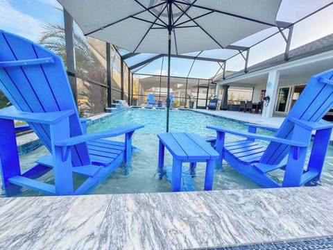 Enjoy the private poolside oasis 