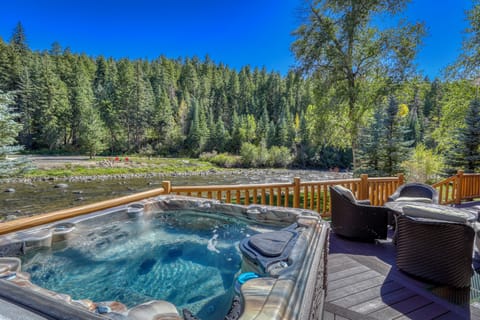 Hot Tub Overlooking River 