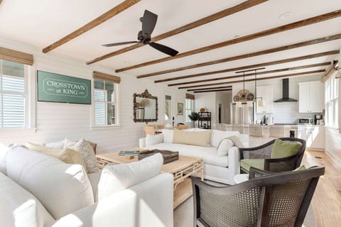 Professionally designed living room space with a Smart TV