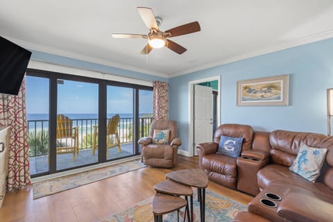 Living Room with Beachfront View