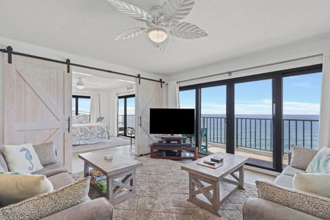 Living Room with Beachfront View
