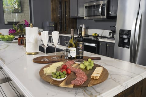 What will you enjoy in this elegant and stocked kitchen?