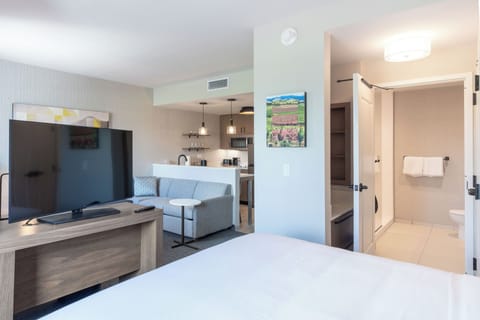 Desk, laptop workspace, iron/ironing board, free wired internet