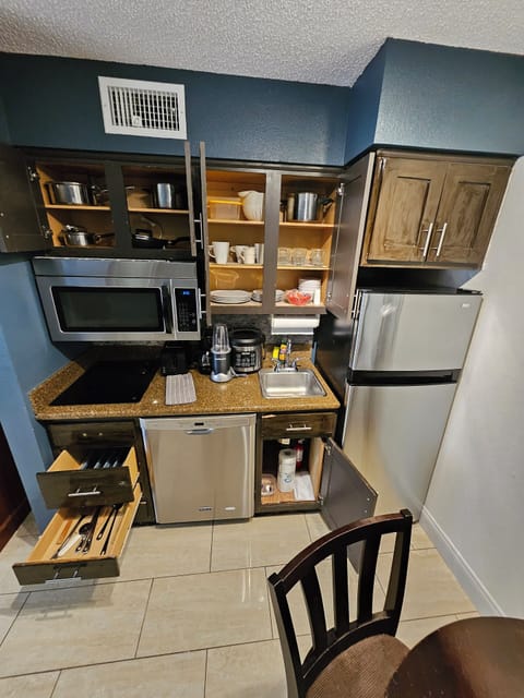 Fully stocked with the basics to whip up a home-style meal.