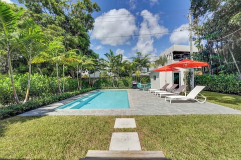 heated salt water pool