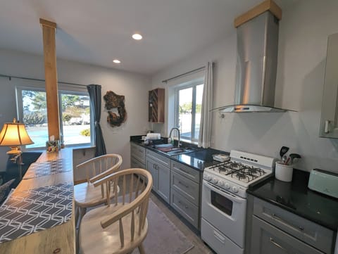 Studio1 has a full kitchen - Studio2 has a kitchenette.